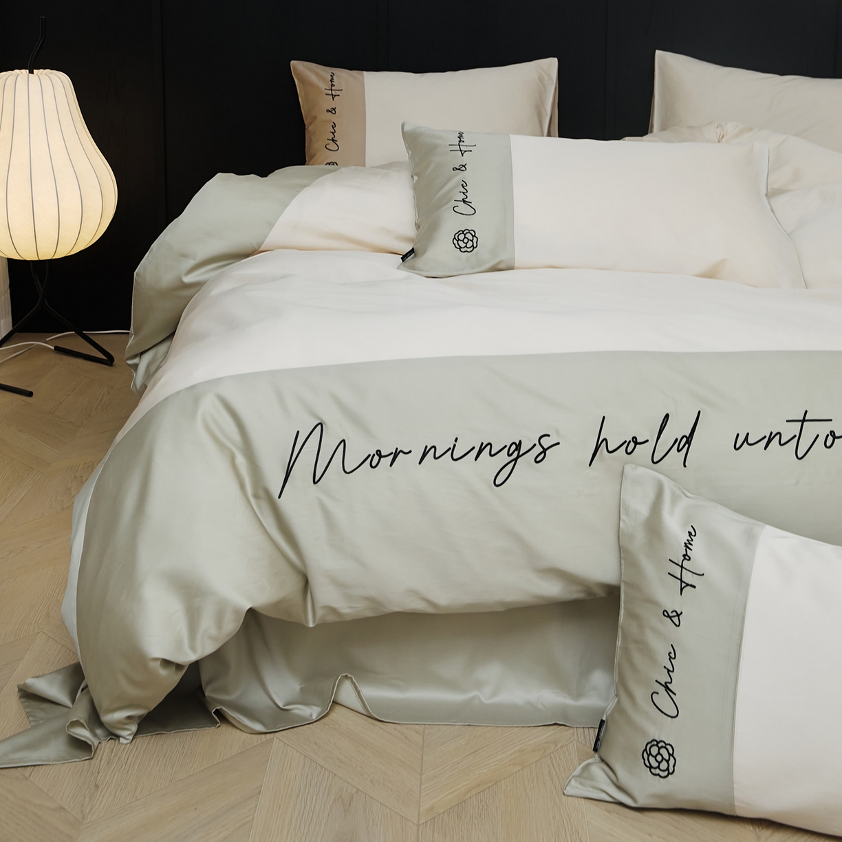 EH家居 2026新款春夏新款天丝棉四件套江南系列 江南-汉白玉