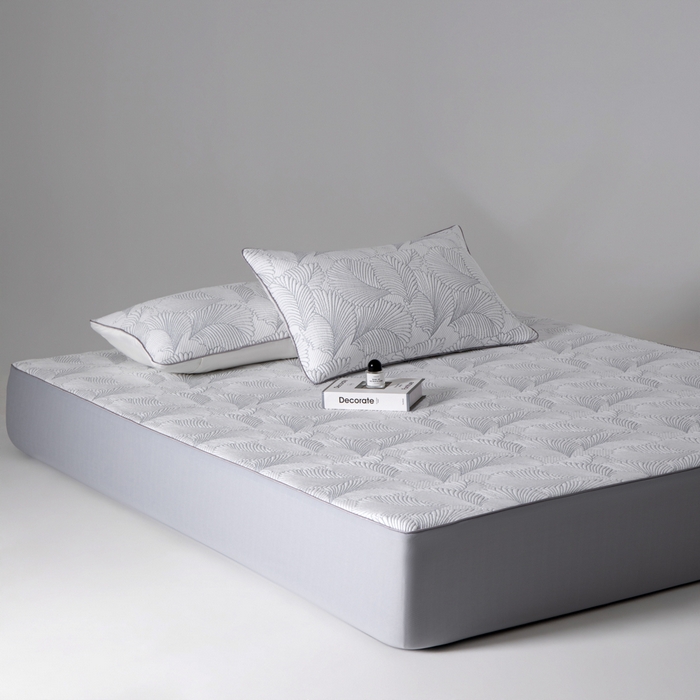 91家纺网 家纺一手货源 找家纺 子曰 2026新款580g乙纶高冰凉感PE中分子提花床笠席席子凉席 星愿