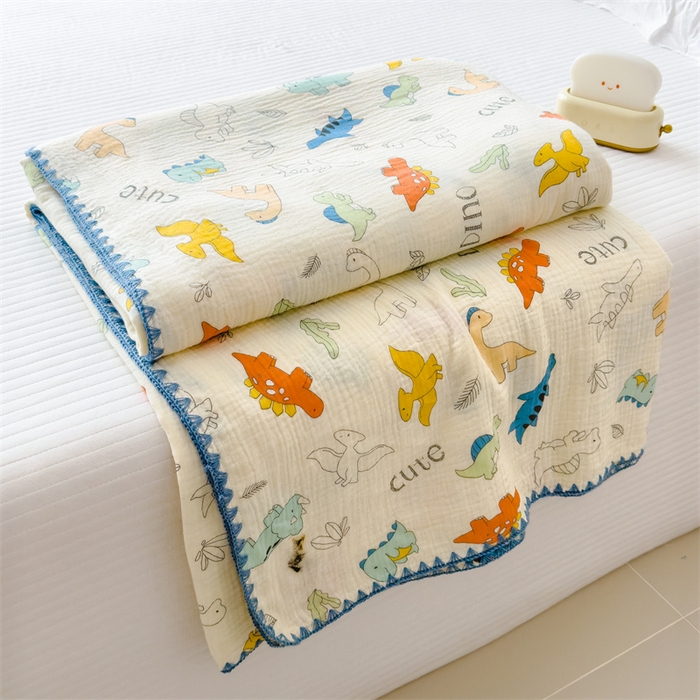 91家纺网 家纺一手货源 找家纺 （总）沐珩家纺 2026新款A类全棉双层纱布毯夏被毯盖毯双层纱浴巾毯