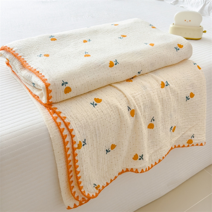91家纺网 家纺一手货源 找家纺 （总）沐珩家纺 2026新款A类全棉双层纱布毯夏被毯盖毯双层纱浴巾毯