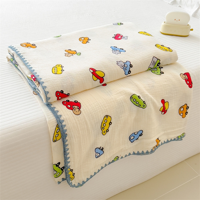 91家纺网 家纺一手货源 找家纺 （总）沐珩家纺 2026新款A类全棉双层纱布毯夏被毯盖毯双层纱浴巾毯