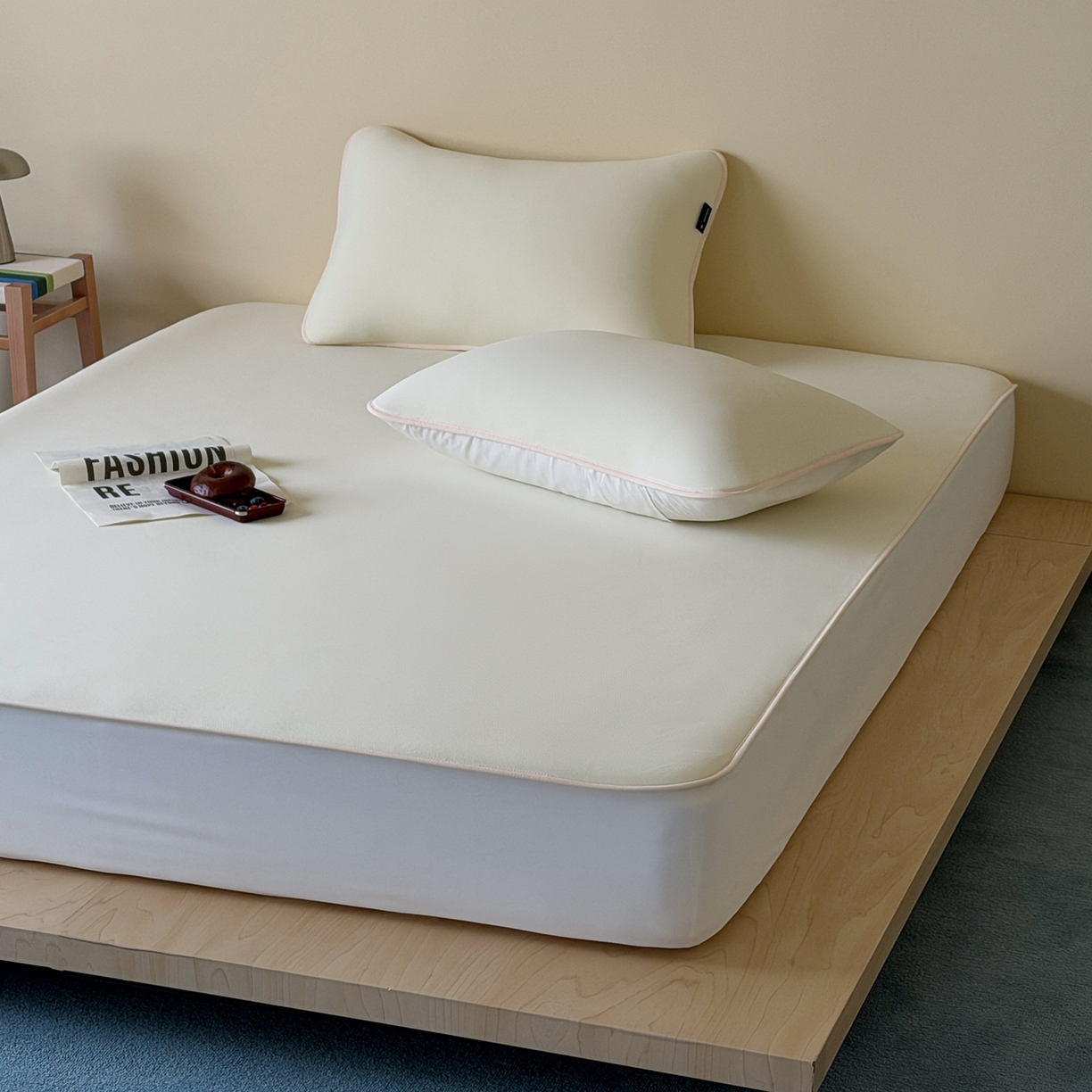 91家纺网 家纺一手货源 找家纺 三味舒屋 2026新款【清氧小冰皮】凉感丝软凉席凉垫 轻氧黄