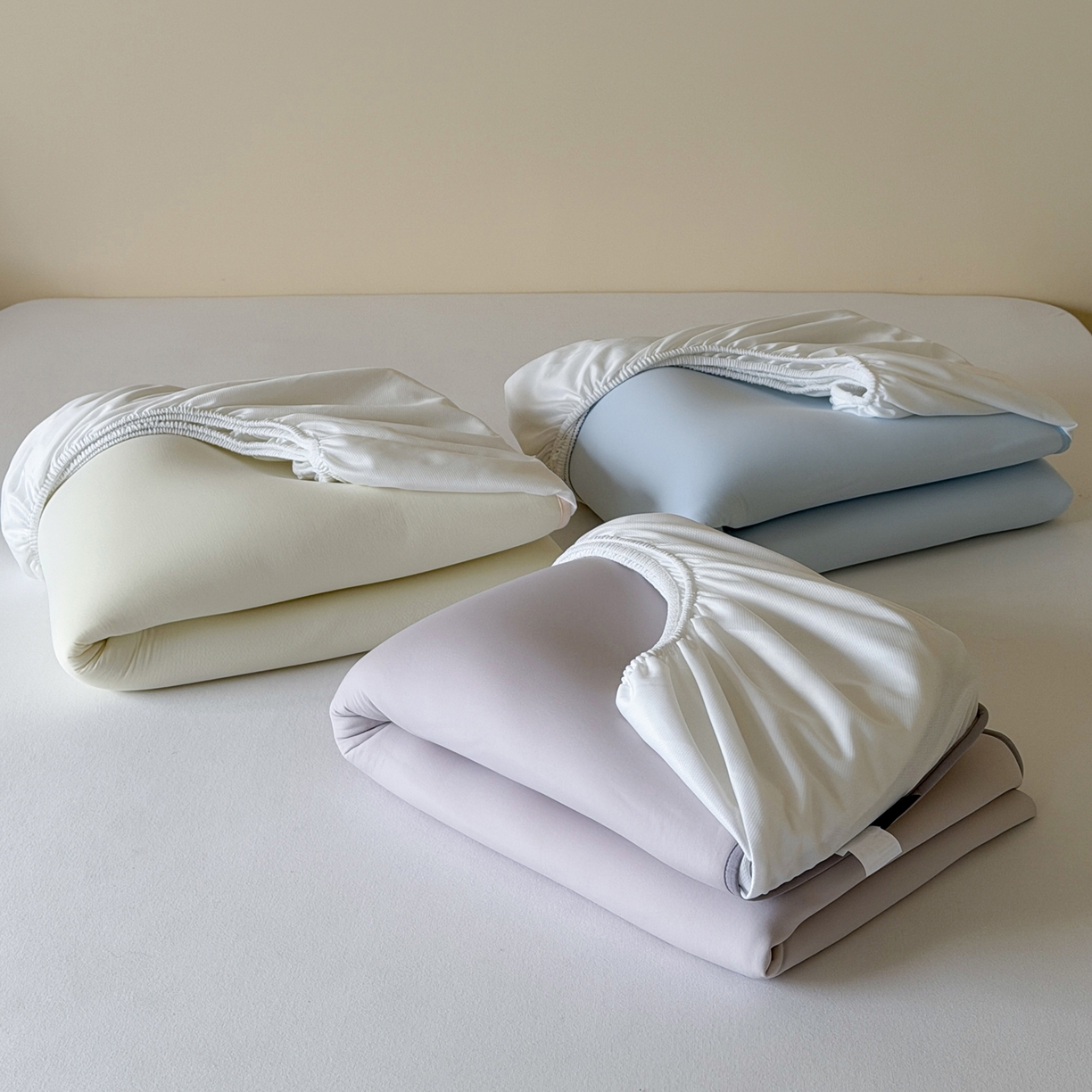 91家纺网 家纺一手货源 找家纺 三味舒屋 2026新款【清氧小冰皮】凉感丝软凉席凉垫 组合图 仅供参考