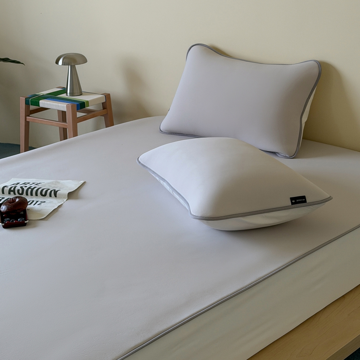 91家纺网 家纺一手货源 找家纺 三味舒屋 2026新款【清氧小冰皮】凉感丝软凉席凉垫 轻氧灰