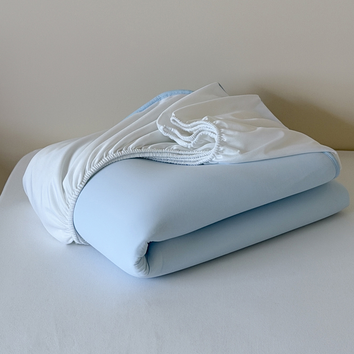 91家纺网 家纺一手货源 找家纺 三味舒屋 2026新款【清氧小冰皮】凉感丝软凉席凉垫 轻氧蓝