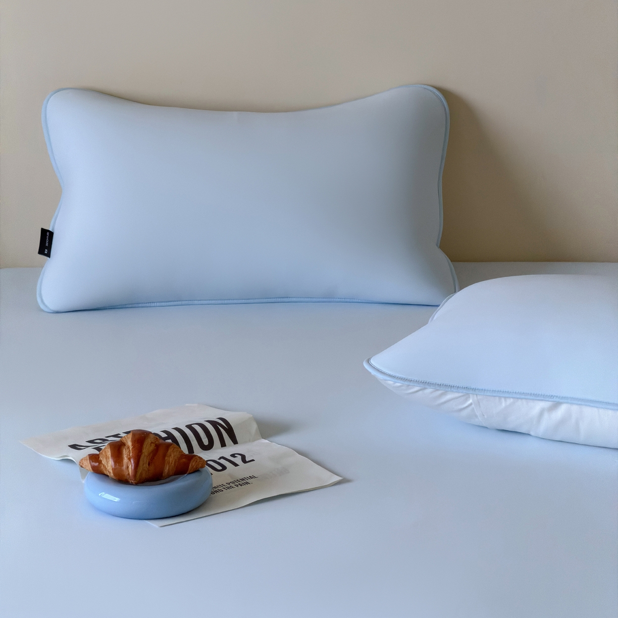 91家纺网 家纺一手货源 找家纺 三味舒屋 2026新款【清氧小冰皮】凉感丝软凉席凉垫 轻氧蓝