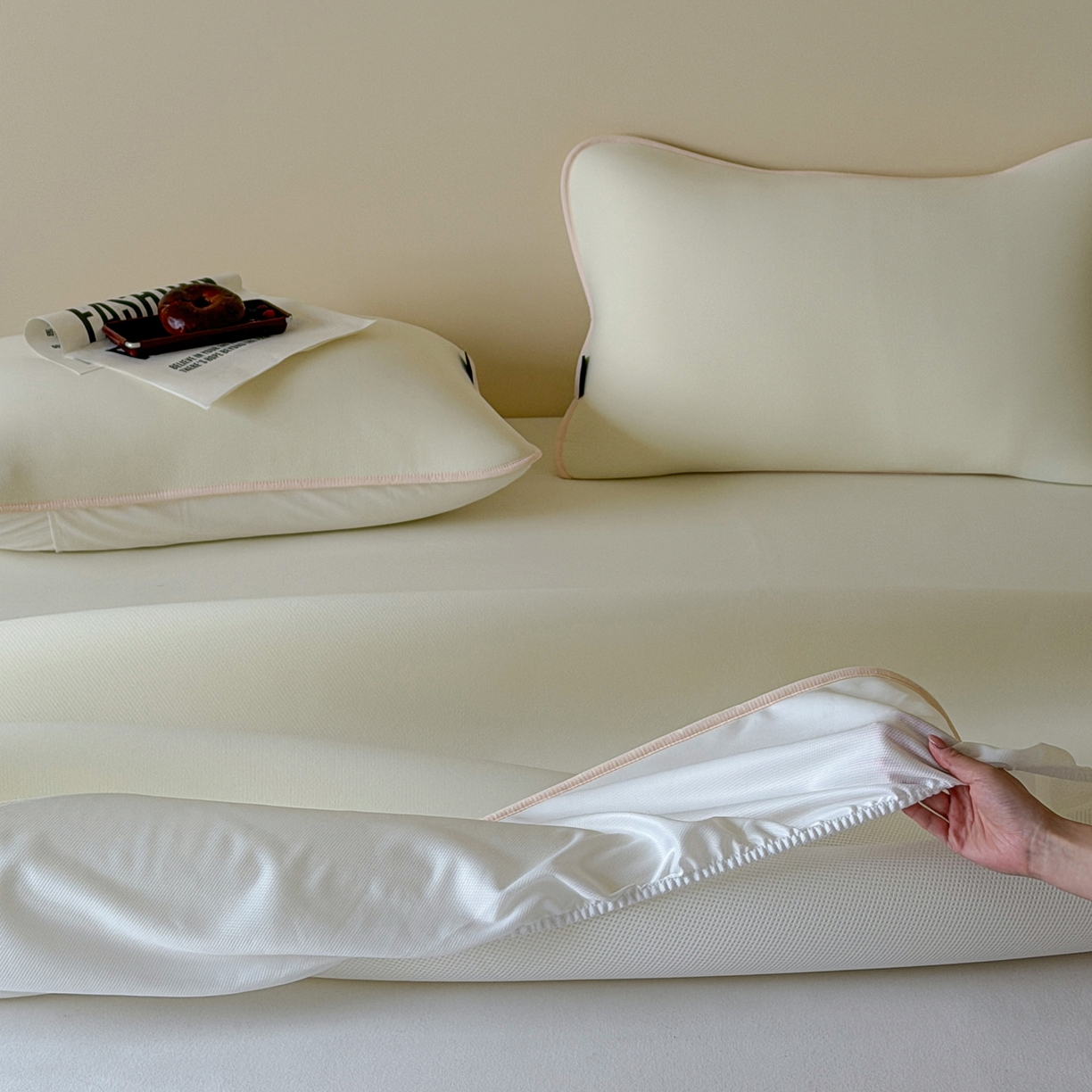 91家纺网 家纺一手货源 找家纺 （总）三味舒屋 2026新款【清氧小冰皮】凉感丝软凉席凉垫