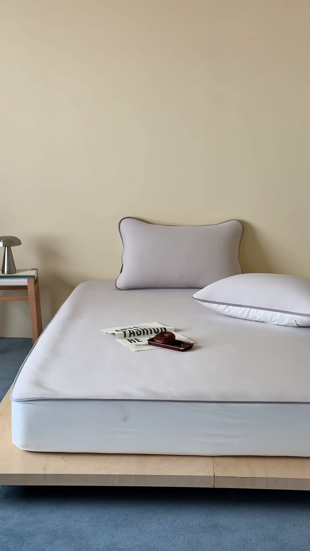 91家纺网 家纺一手货源 找家纺 三味舒屋 2026新款【清氧小冰皮】凉感丝软凉席凉垫 轻氧灰