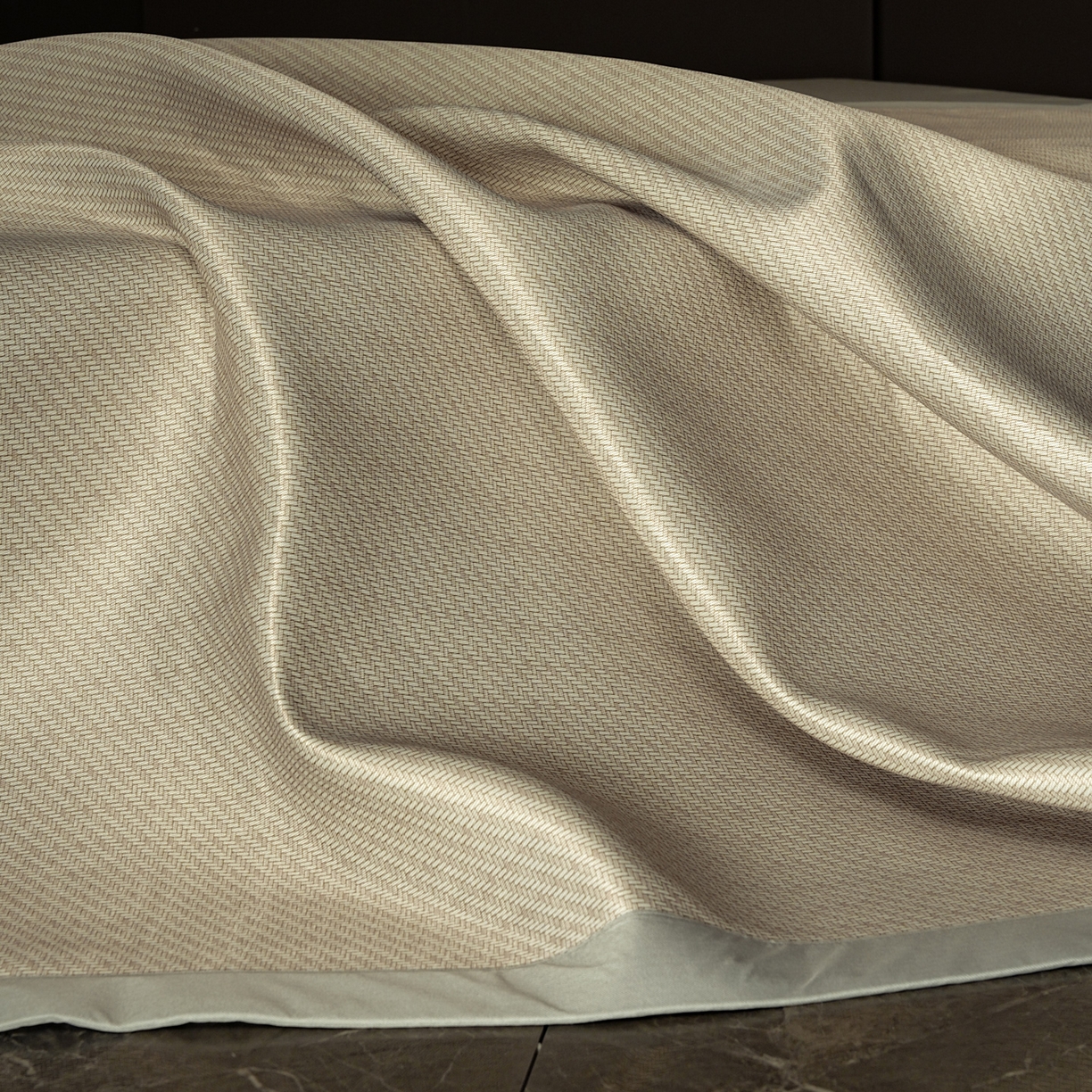 91家纺网 家纺一手货源 找家纺 三味舒屋 2026新款松间觅光系列印花冰丝席 松叶米