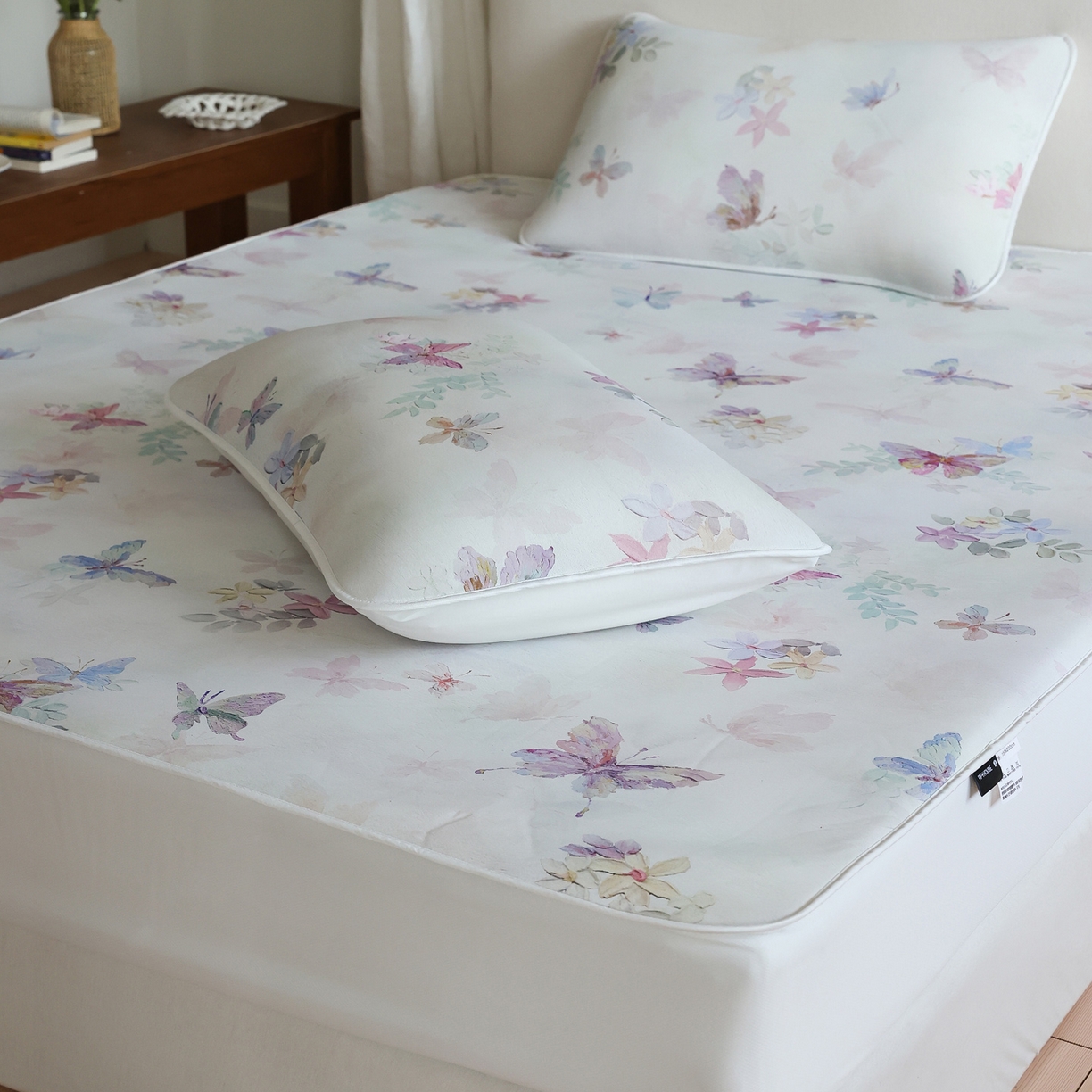 三味舒屋 2026新款【花屿蝶】系列印花冰感丝软凉席凉垫 流光