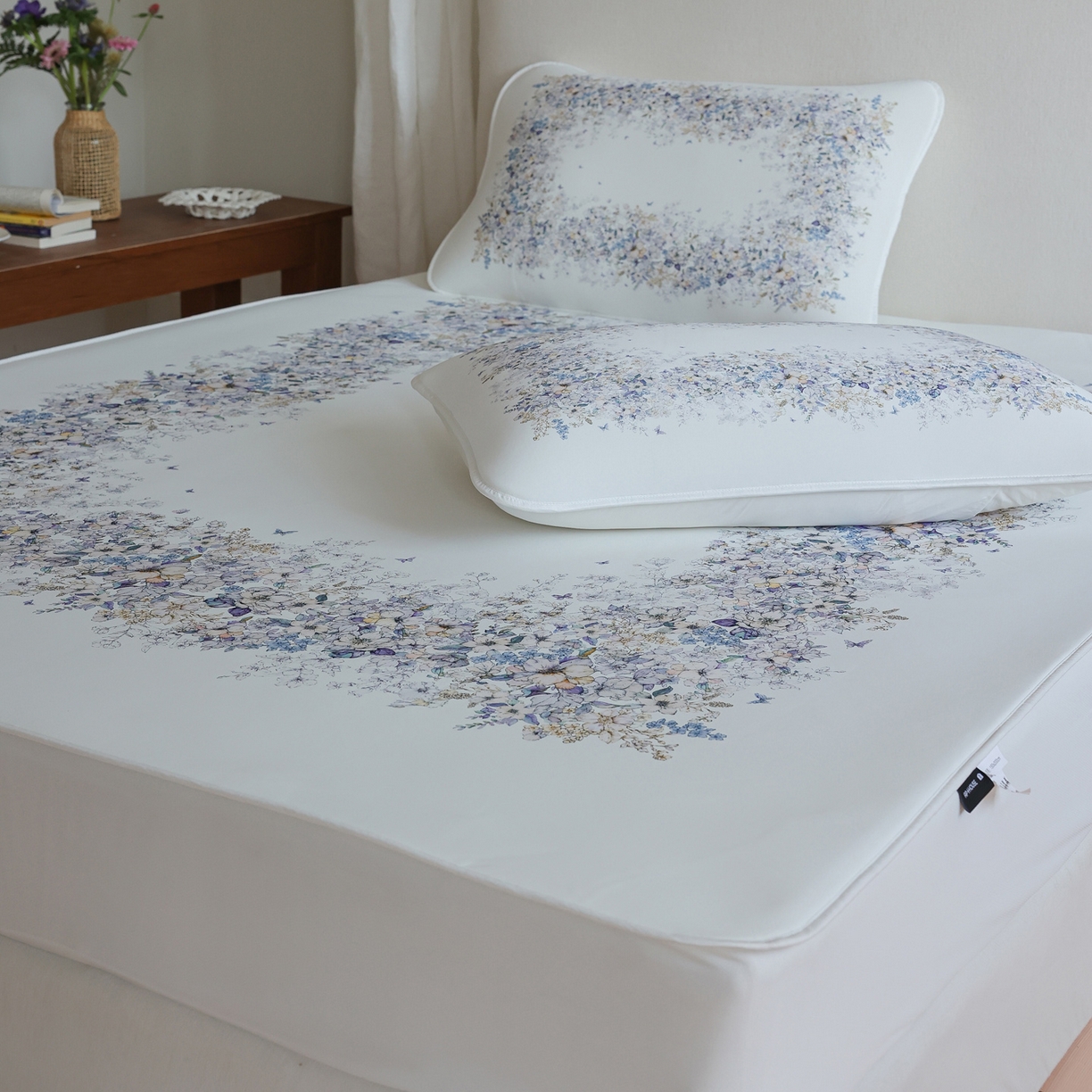 三味舒屋 2026新款【花屿蝶】系列印花冰感丝软凉席凉垫 花镜