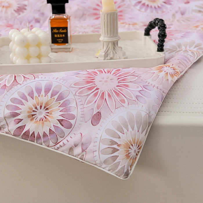 91家纺网 家纺一手货源 找家纺 圣靓家纺 2026新款晚安麻绳超柔亲肤可水洗夏被空调被夏凉被 浪漫花语-玉