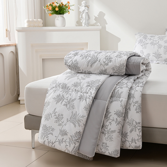 91家纺网 家纺一手货源 找家纺 圣靓家纺 2026新款晚安麻绳超柔亲肤可水洗夏被空调被夏凉被 岁月静好