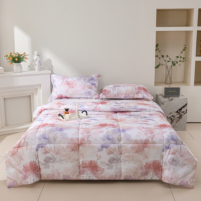 91家纺网 家纺一手货源 找家纺 圣靓家纺 2026新款晚安麻绳超柔亲肤可水洗夏被空调被夏凉被 诗情画意