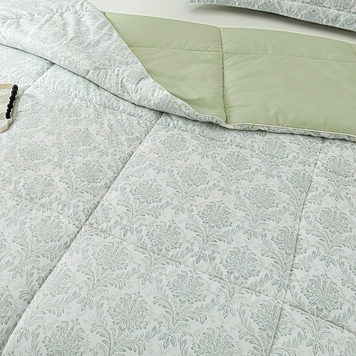 91家纺网 家纺一手货源 找家纺 圣靓家纺 2026新款晚安麻绳超柔亲肤可水洗夏被空调被夏凉被 小楼春风