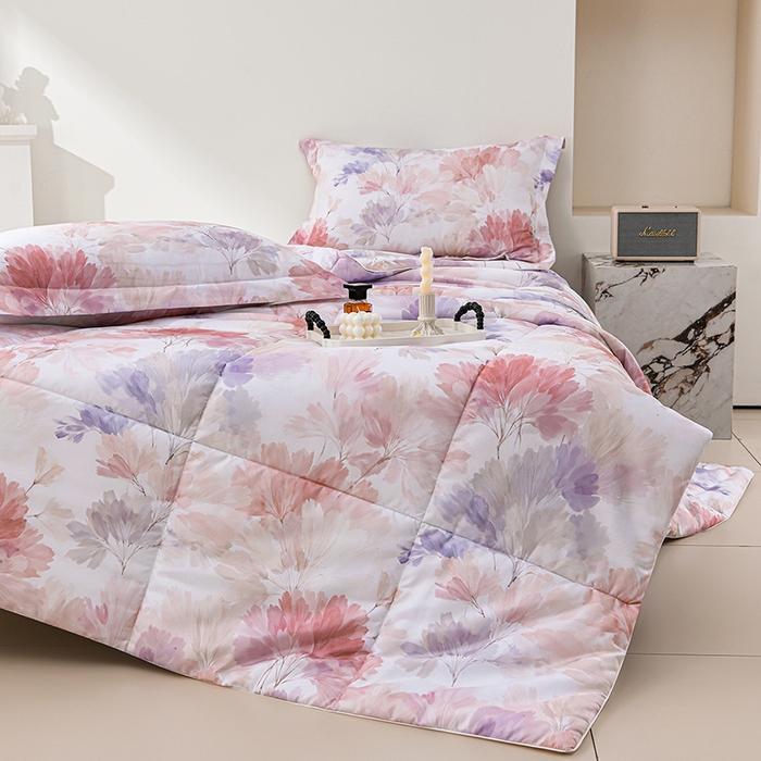 91家纺网 家纺一手货源 找家纺 圣靓家纺 2026新款晚安麻绳超柔亲肤可水洗夏被空调被夏凉被 诗情画意