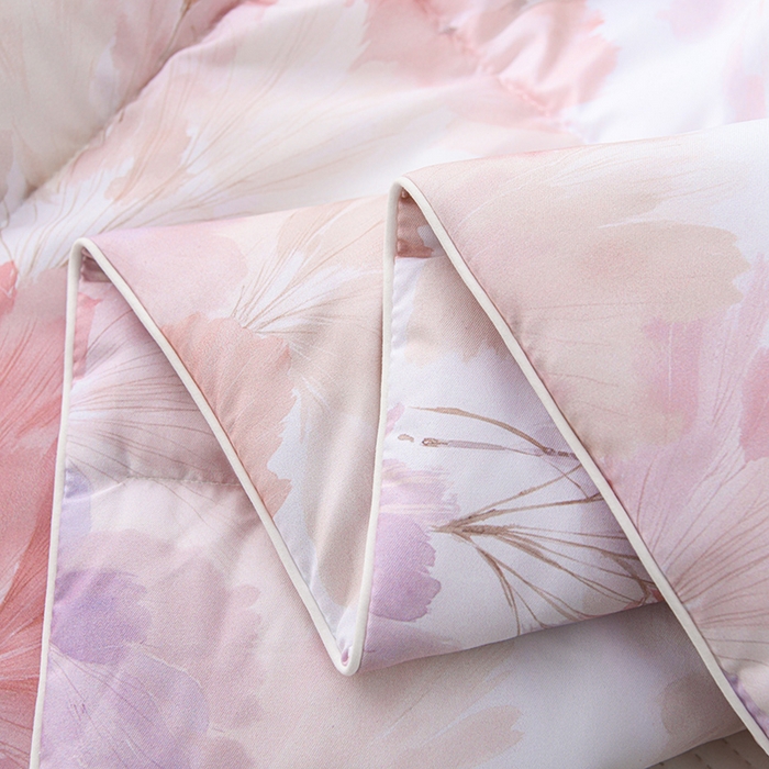 91家纺网 家纺一手货源 找家纺 圣靓家纺 2026新款晚安麻绳超柔亲肤可水洗夏被空调被夏凉被 诗情画意