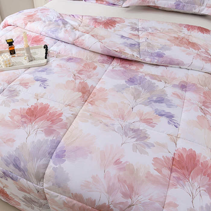 91家纺网 家纺一手货源 找家纺 圣靓家纺 2026新款晚安麻绳超柔亲肤可水洗夏被空调被夏凉被 诗情画意