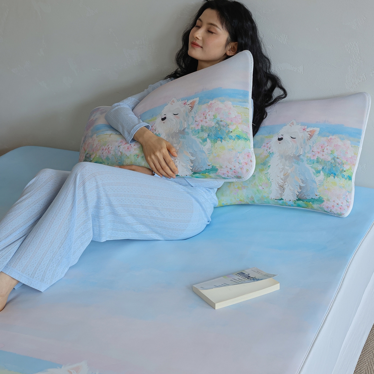 91家纺网 家纺一手货源 找家纺 （总）三味舒屋 2026新款【四季漫游】印花冰感丝软凉席凉垫