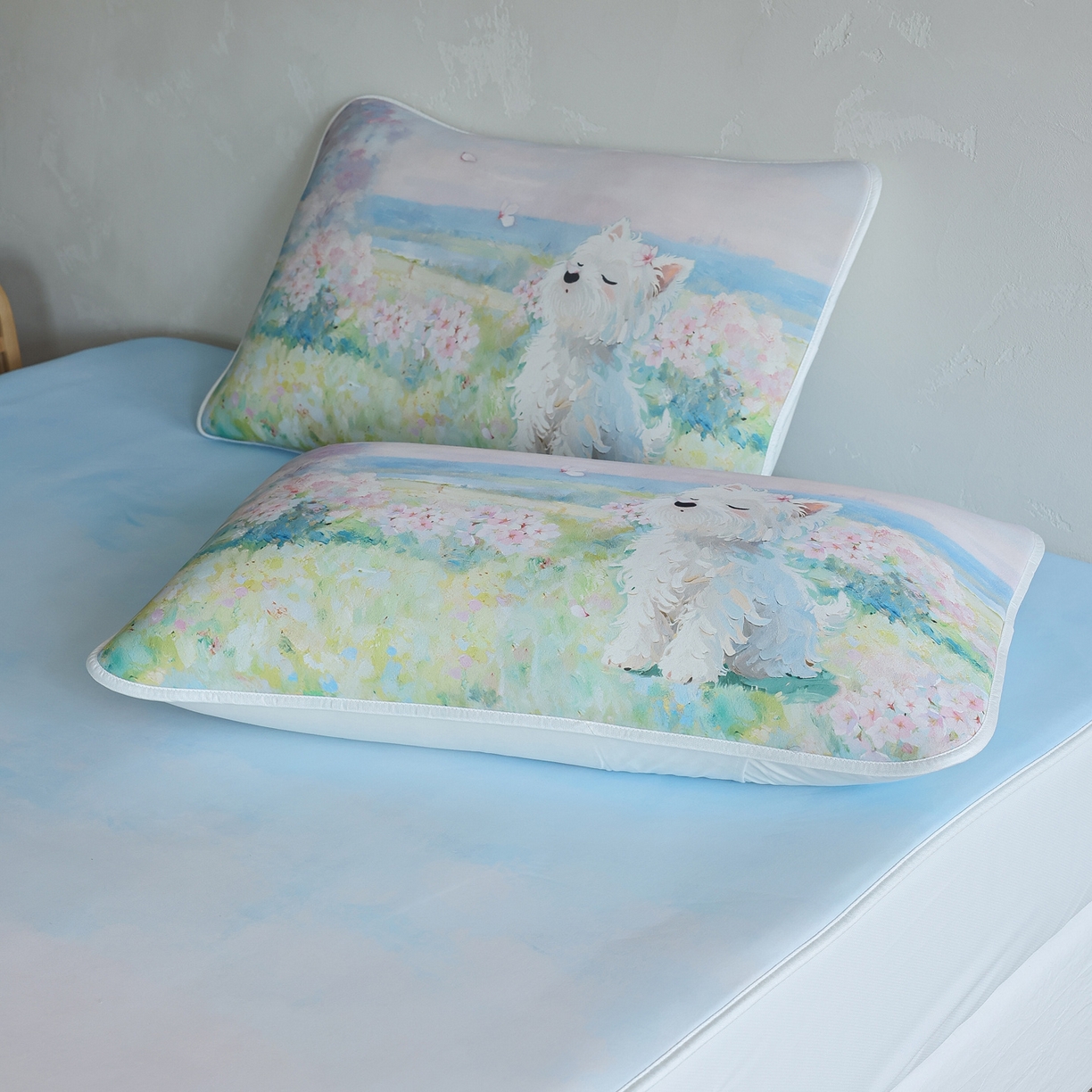 91家纺网 家纺一手货源 找家纺 （总）三味舒屋 2026新款【四季漫游】印花冰感丝软凉席凉垫