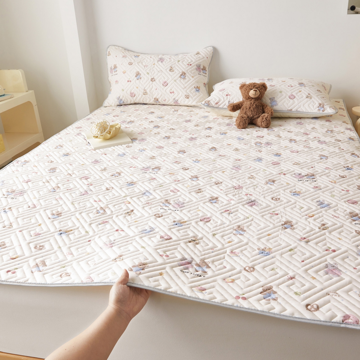 91家纺网 家纺一手货源 找家纺 （总）舒居家纺 2026卡通全棉床护垫软床垫床盖垫子-大床图