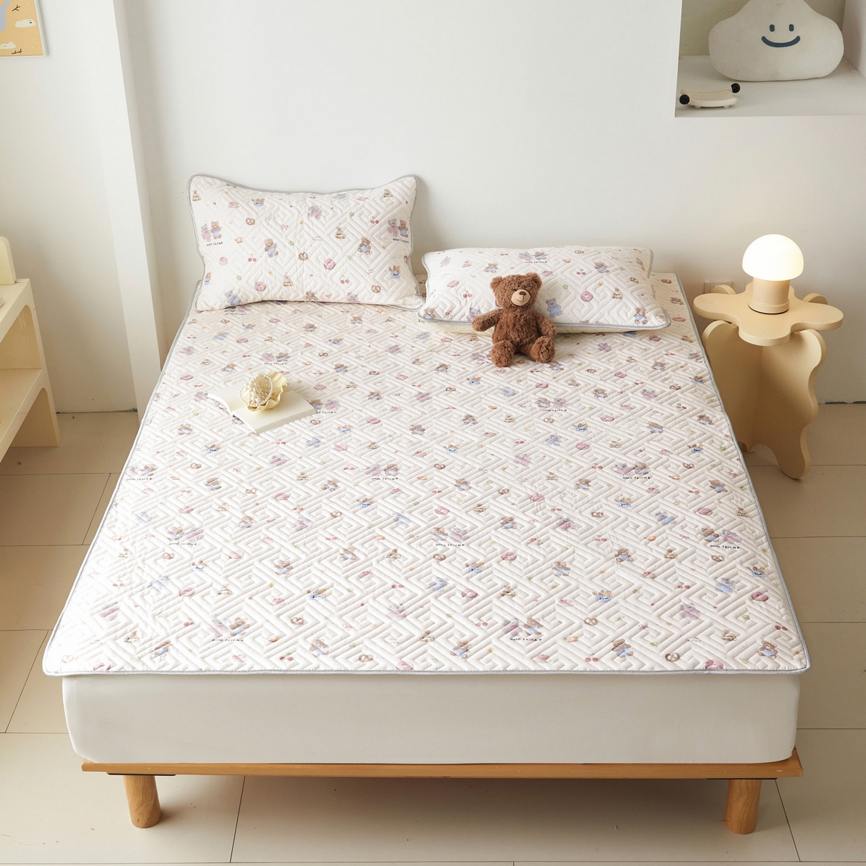 91家纺网 家纺一手货源 找家纺 （总）舒居家纺 2026卡通全棉床护垫软床垫床盖垫子-大床图