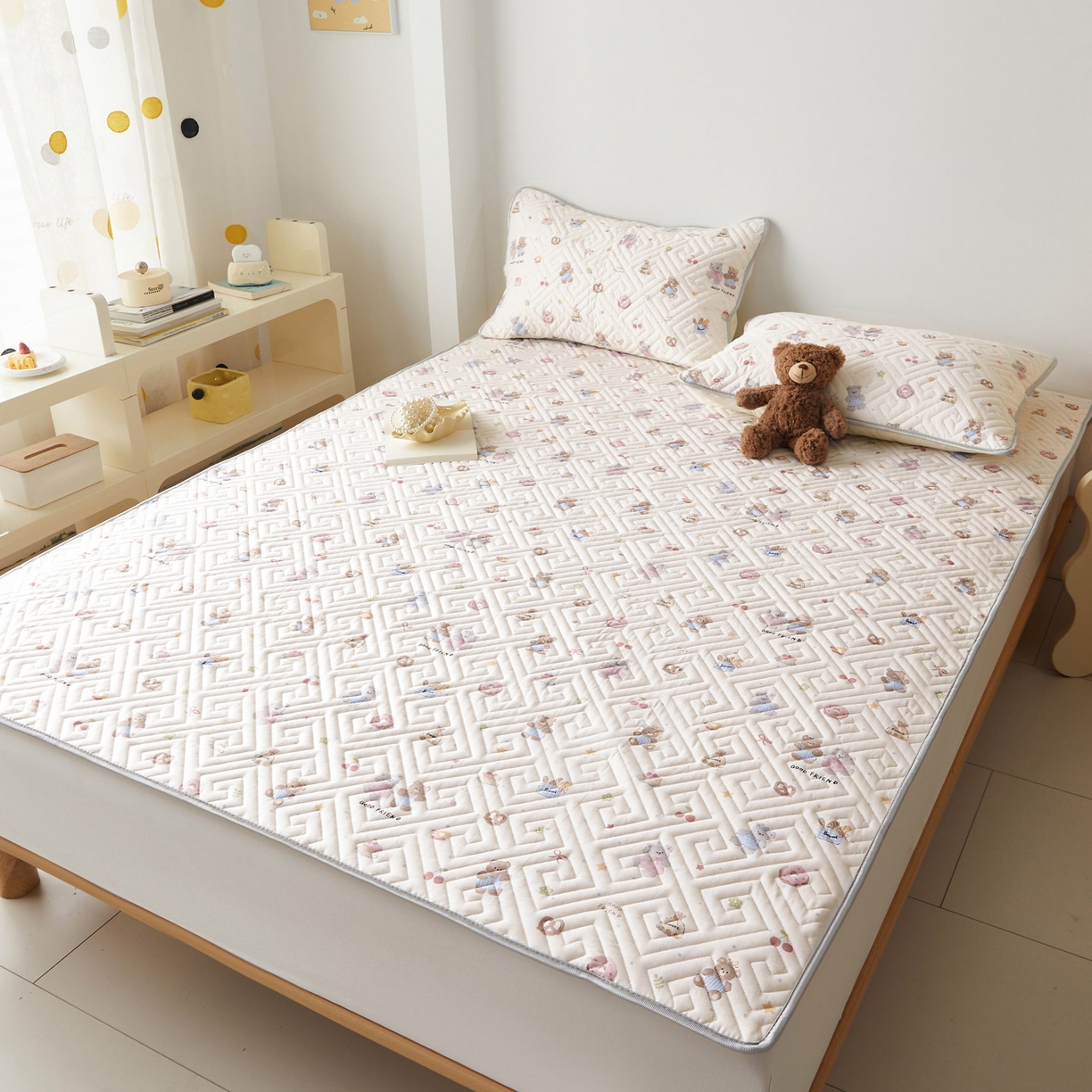 91家纺网 家纺一手货源 找家纺 （总）舒居家纺 2026卡通全棉床护垫软床垫床盖垫子-大床图