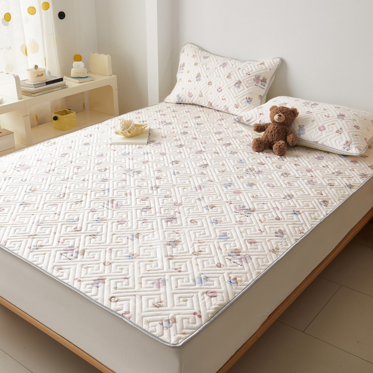 91家纺网 家纺一手货源 找家纺 （总）舒居家纺 2026卡通全棉床护垫软床垫床盖垫子-大床图