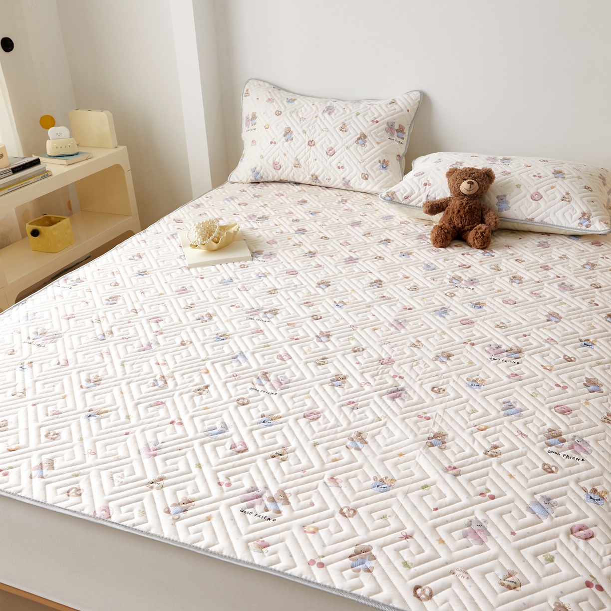 91家纺网 家纺一手货源 找家纺 （总）舒居家纺 2026卡通全棉床护垫软床垫床盖垫子-大床图