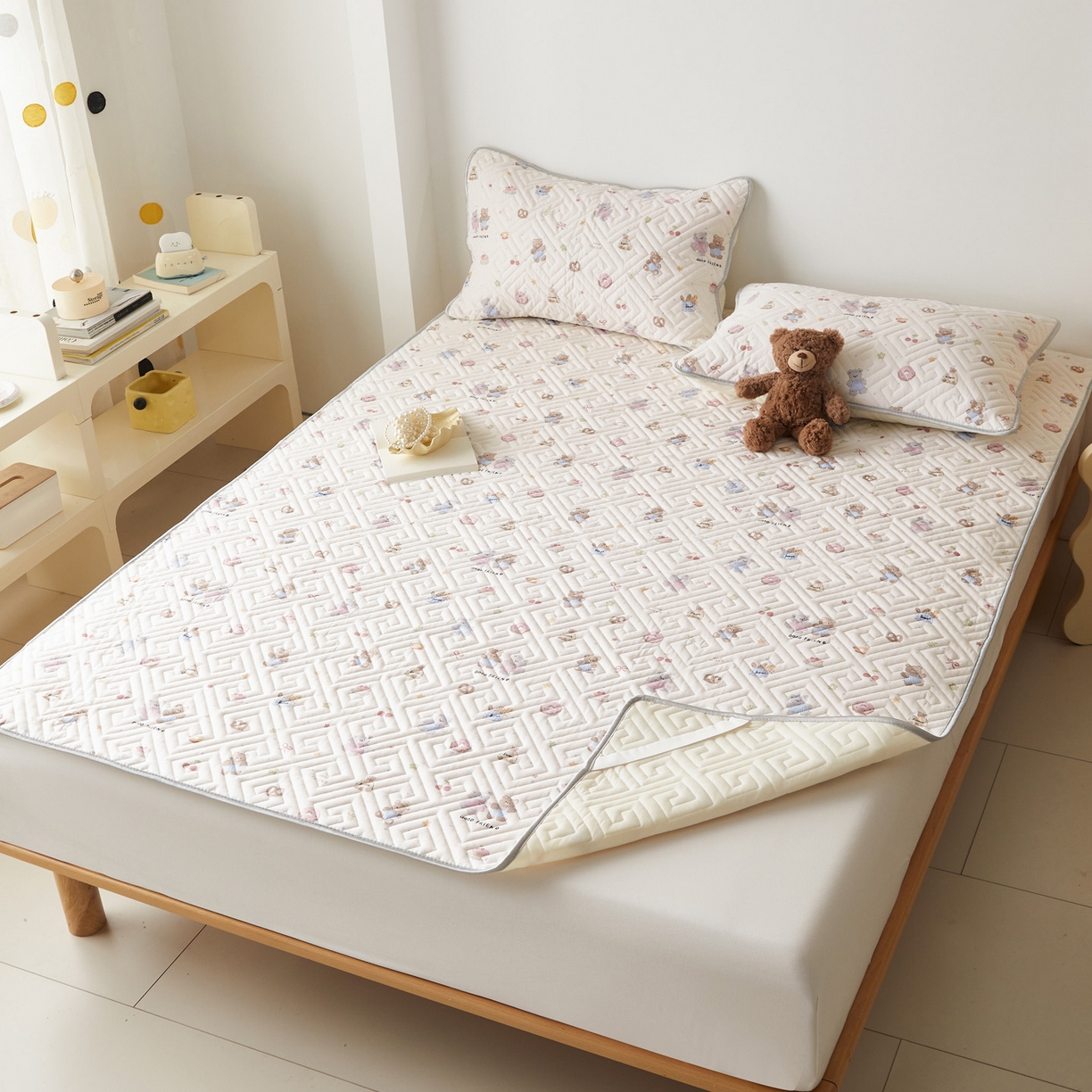 91家纺网 家纺一手货源 找家纺 （总）舒居家纺 2026卡通全棉床护垫软床垫床盖垫子-大床图