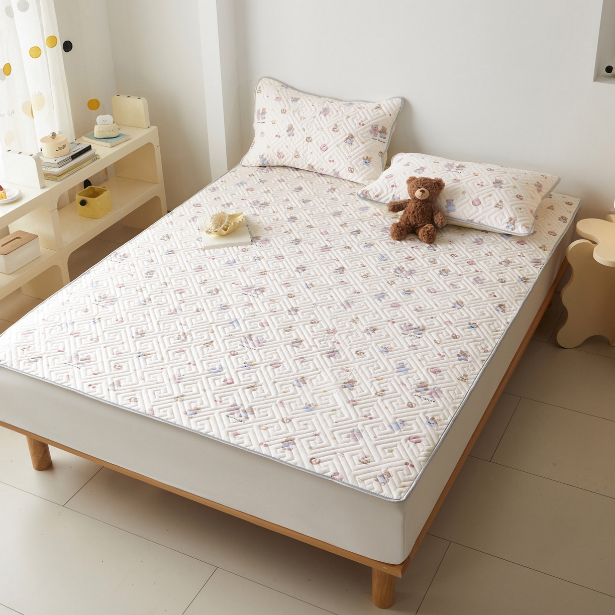 91家纺网 家纺一手货源 找家纺 （总）舒居家纺 2026卡通全棉床护垫软床垫床盖垫子-大床图