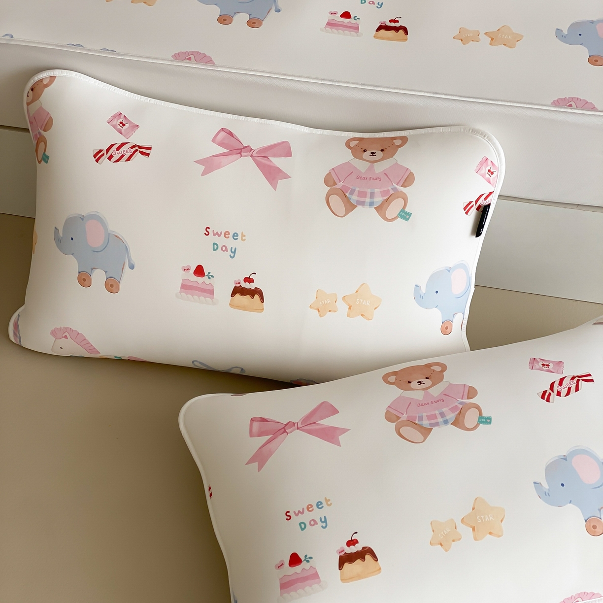 91家纺网 家纺一手货源 找家纺 三味舒屋 2026新款【甜梦派对】印花凉感丝软凉席凉垫（床笠款） 甜心公主