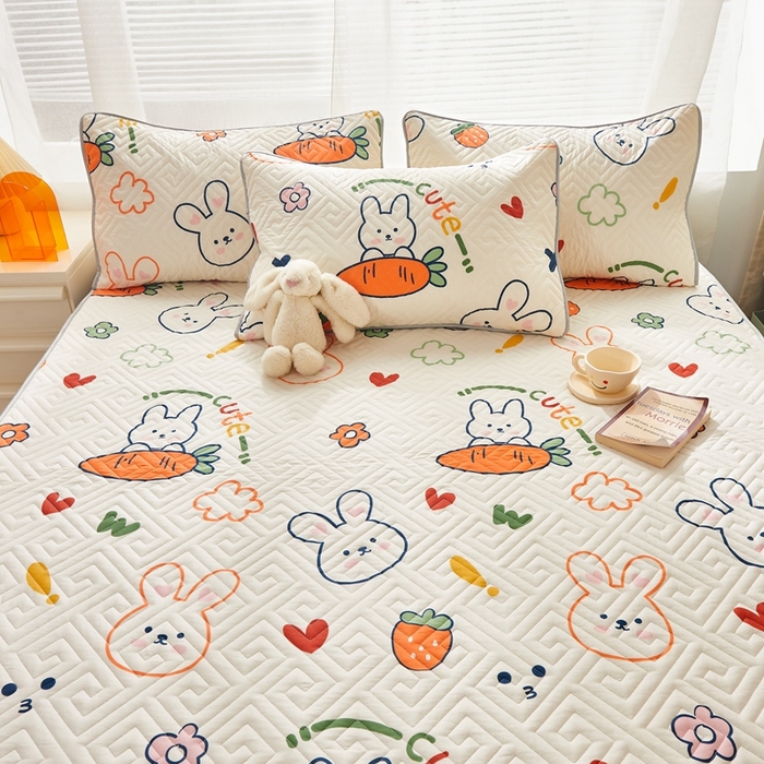 91家纺网 家纺一手货源 找家纺 （总）舒居家纺 2026卡通全棉床护垫软床垫床盖垫子-大床图