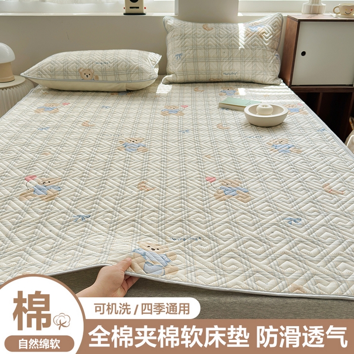 91家纺网 家纺一手货源 找家纺 （总）舒居家纺 2026卡通全棉床护垫软床垫床盖垫子-大床图