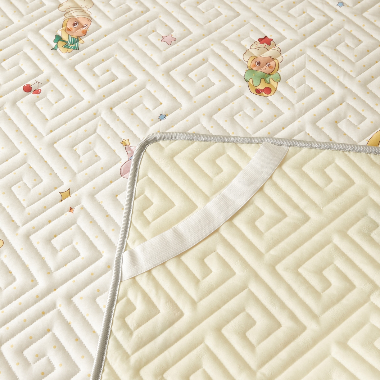 91家纺网 家纺一手货源 找家纺 舒居家纺 2026新款卡通可爱全棉床护垫软床垫垫子-大床图 魔法精灵