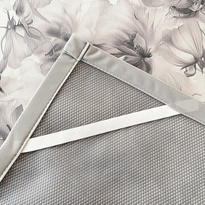 91家纺网 家纺一手货源 找家纺 春寻家纺 2026新款5D印花冰丝席复合三明治款凉席席子 墨染繁花