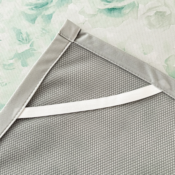 91家纺网 家纺一手货源 找家纺 春寻家纺 2026新款5D印花冰丝席复合三明治款凉席席子 青风花影