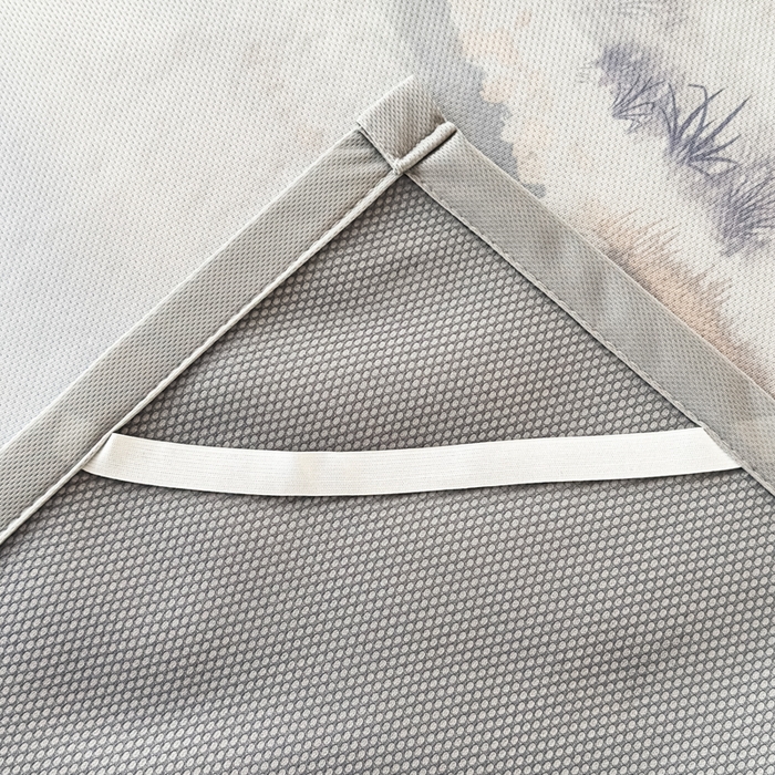 91家纺网 家纺一手货源 找家纺 春寻家纺 2026新款5D印花冰丝席复合三明治款凉席席子 水墨江南