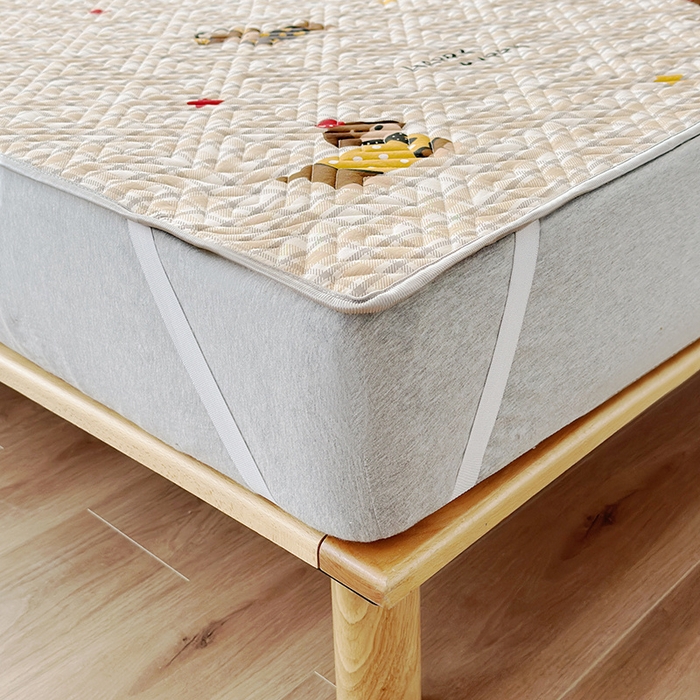 91家纺网 家纺一手货源 找家纺 舒居家纺 2026新款卡通可爱全棉床护垫软床垫垫子-大床图 酷比狗