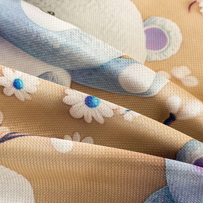 91家纺网 家纺一手货源 找家纺 春寻家纺 2026新款5D印花冰丝席复合三明治款凉席席子 元气小熊-咖