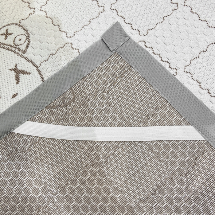 91家纺网 家纺一手货源 找家纺 春寻家纺 2026春夏新款A类凉感凉豆豆提花凉席席子 幸运熊-咖-床席款