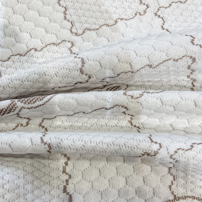 91家纺网 家纺一手货源 找家纺 春寻家纺 2026春夏新款A类凉感凉豆豆提花凉席席子 幸运熊-咖-床席款