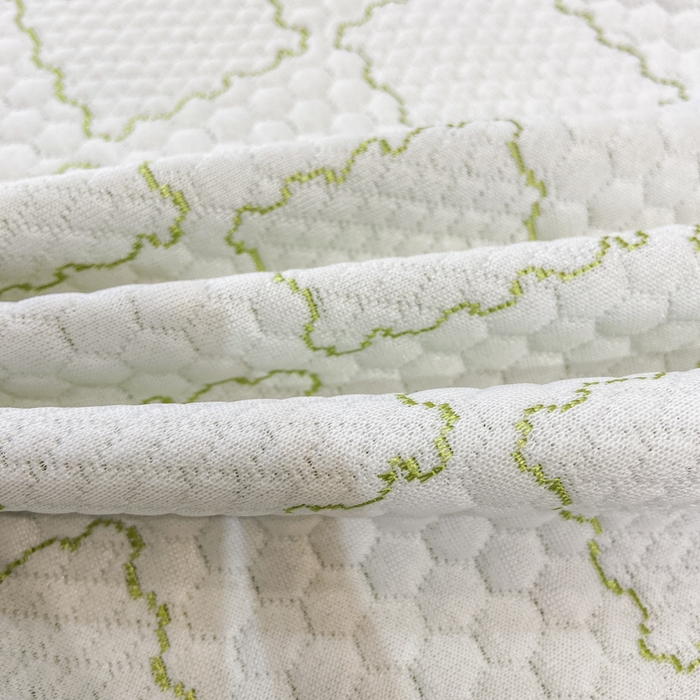 91家纺网 家纺一手货源 找家纺 春寻家纺 2026春夏新款A类凉感凉豆豆提花凉席席子 幸运熊-绿-床席款