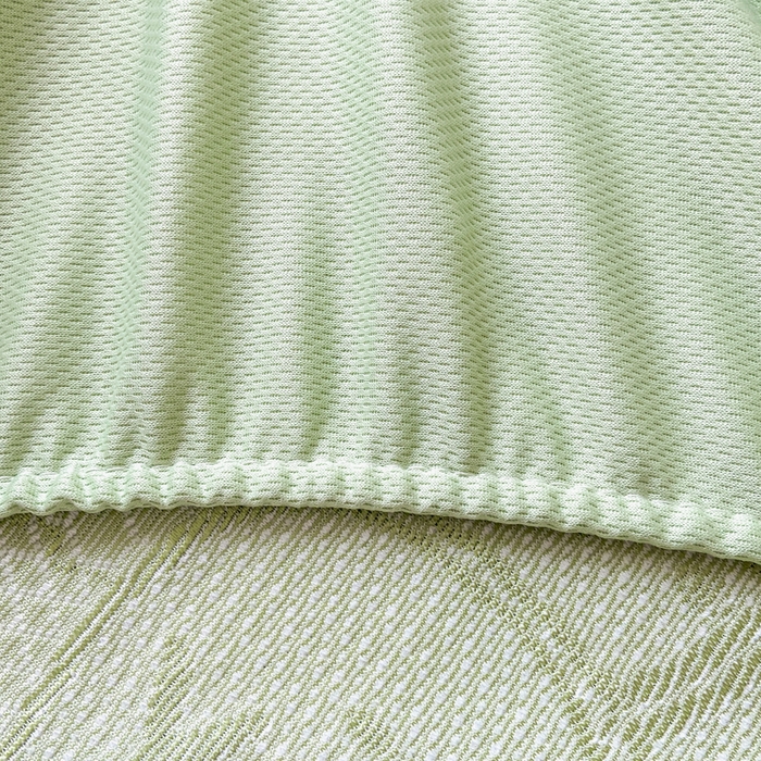 91家纺网 家纺一手货源 找家纺 春寻家纺 2026春夏新款A类凉感凉豆豆提花凉席席子 幸运熊-绿-床笠款