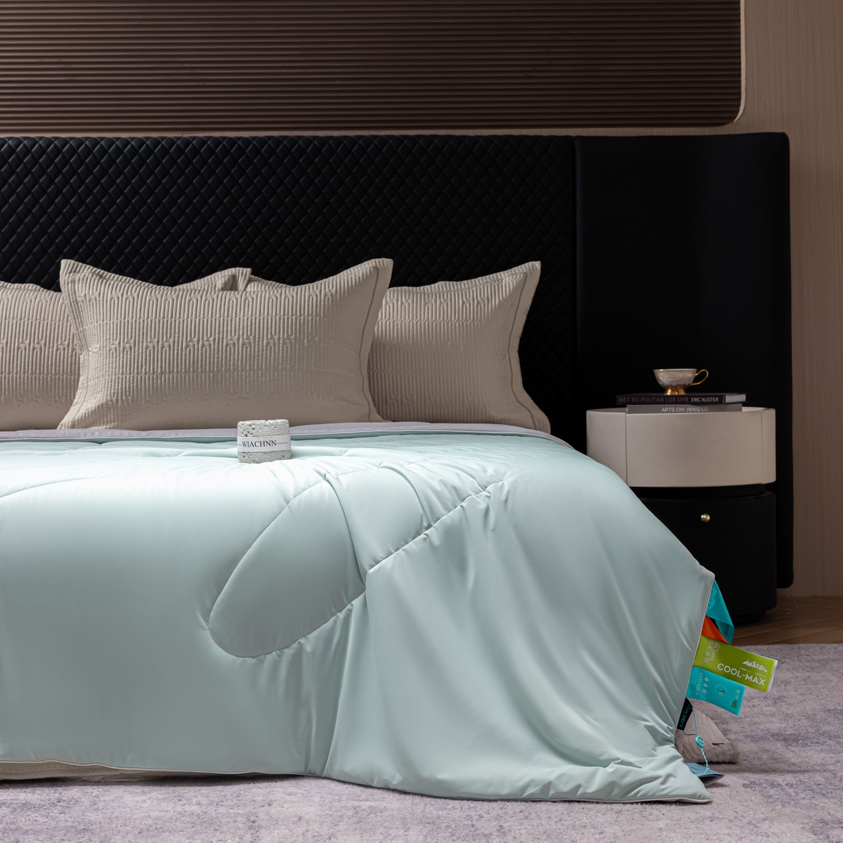 91家纺网 家纺一手货源 找家纺 （总）丽卡家纺 2026新款冰萃锦氨零度凉感夏被空调被夏凉被