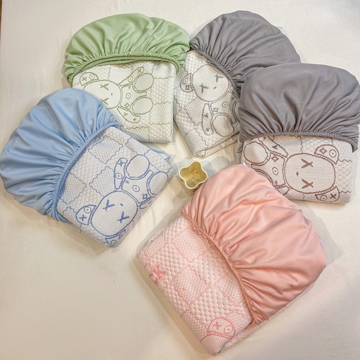 91家纺网 家纺一手货源 找家纺 春寻家纺 2026春夏新款A类凉感凉豆豆提花凉席席子 床笠款组合图仅供展示不可下单