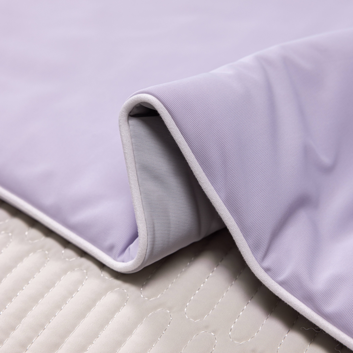 91家纺网 家纺一手货源 找家纺 丽卡家纺 2026新款冰萃锦氨零度凉感夏被空调被夏凉被 紫色