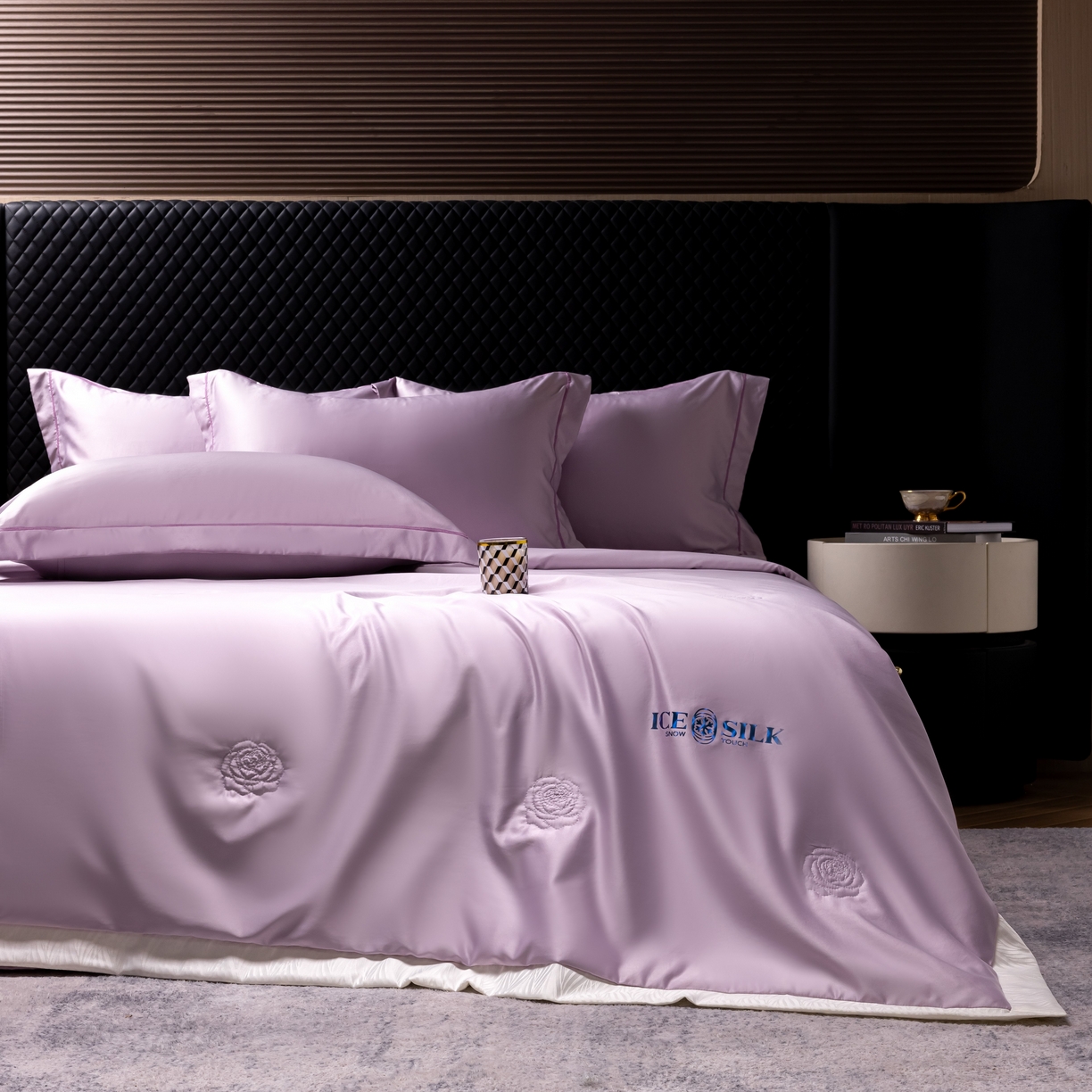 91家纺网 家纺一手货源 找家纺 丽卡家纺 2026新款缪斯莱赛尔天丝夏被空调被夏凉被 紫色