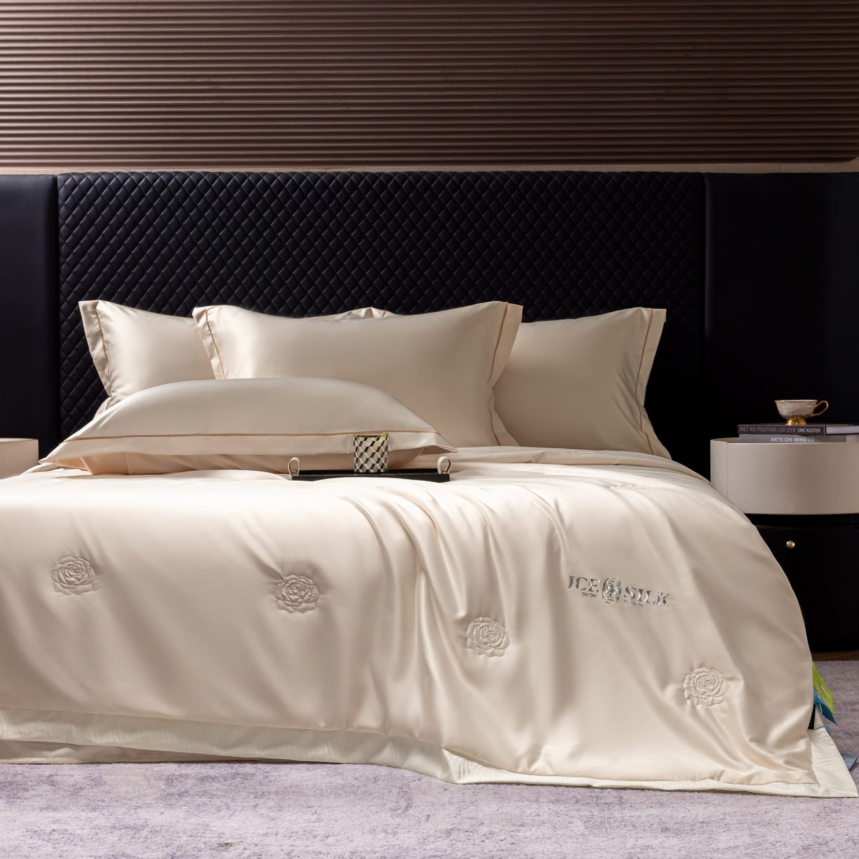 91家纺网 家纺一手货源 找家纺 丽卡家纺 2026新款缪斯莱赛尔天丝夏被空调被夏凉被 驼色