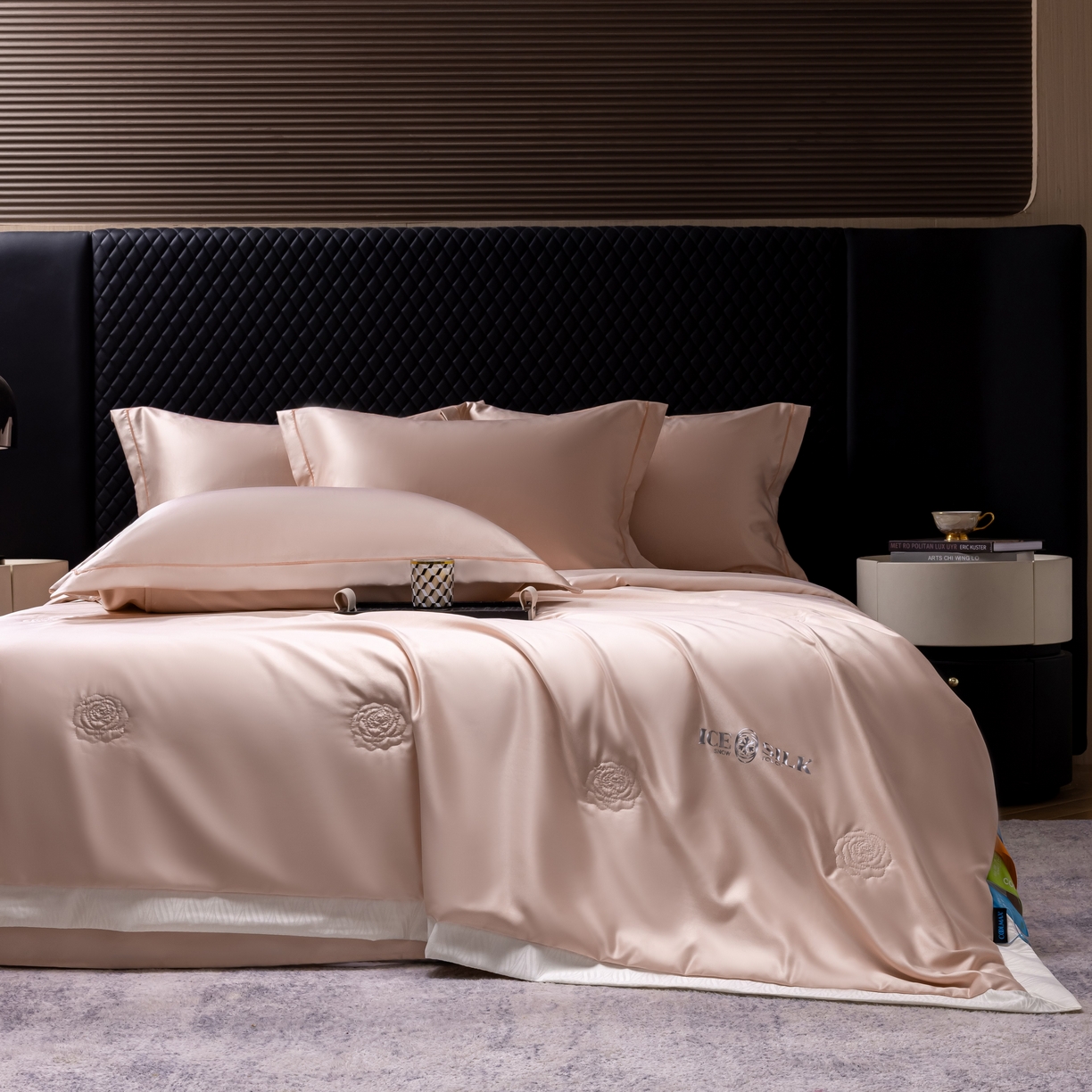 91家纺网 家纺一手货源 找家纺 丽卡家纺 2026新款缪斯莱赛尔天丝夏被空调被夏凉被 粉色